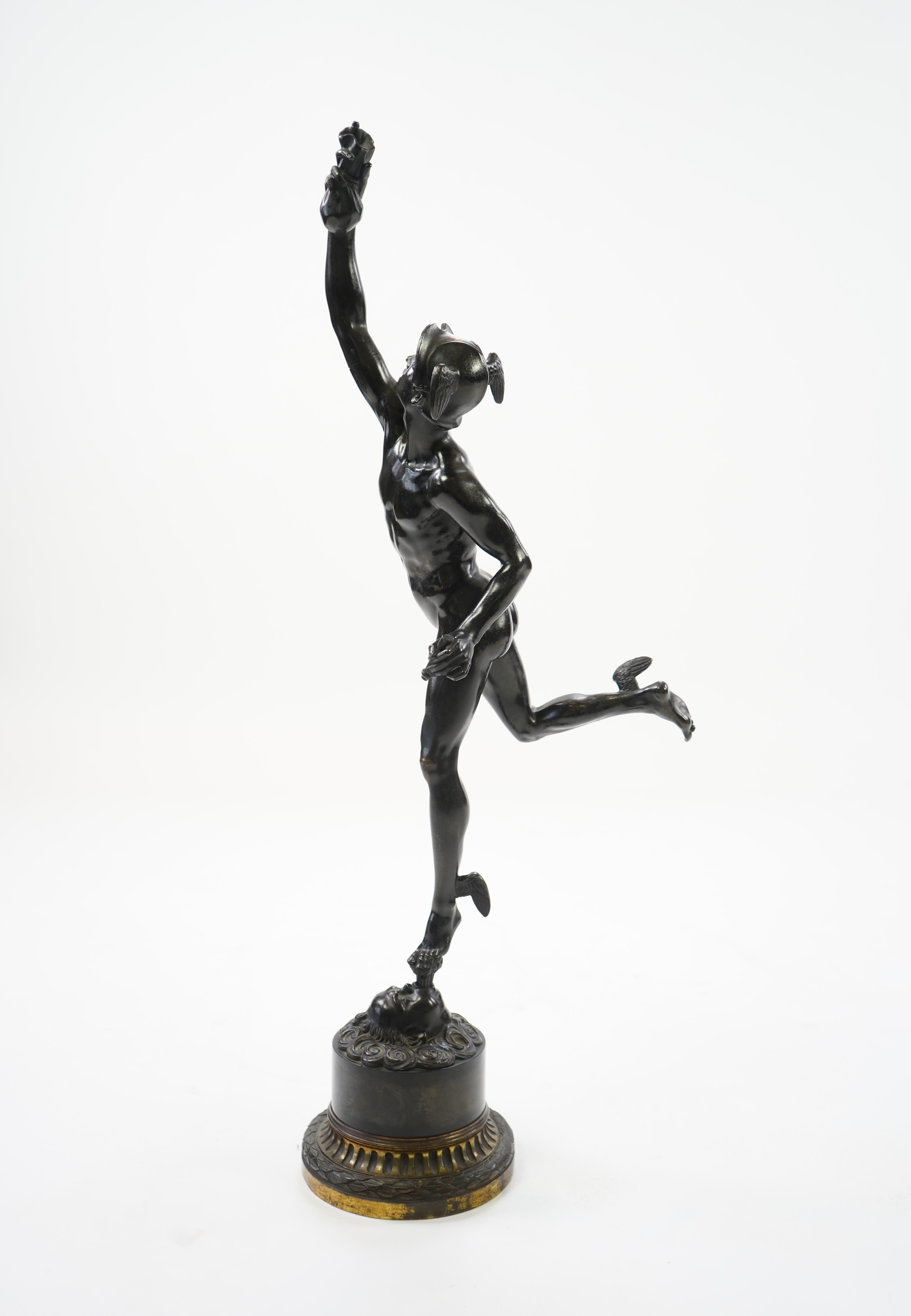 After Giambologna (1529-1608. A patinated bronze of ‘Mercury’, 19th century